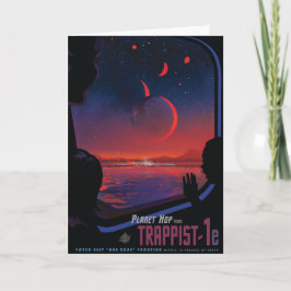 Sci-Fi Travel Ad, Planet Trapist-1e Karte