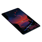 Sci-Fi Travel Ad, Planet Trapist-1e Magnet (Rechte Seite)
