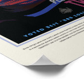 Sci-Fi Travel Ad, Planet Trapist-1e Poster (Ecke)