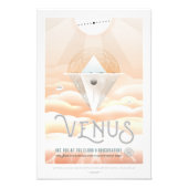 Sci-Fi Travel Ad, Planet Venus Fotodruck (Vorne)
