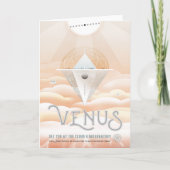 Sci-Fi Travel Ad, Planet Venus Karte (Vorderseite)