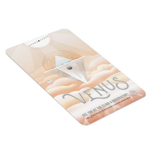 Sci-Fi Travel Ad, Planet Venus Magnet (Rechte Seite)