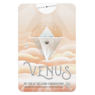 Sci-Fi Travel Ad, Planet Venus Magnet