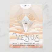 Sci-Fi Travel Ad, Planet Venus Postkarte (Vorderseite)