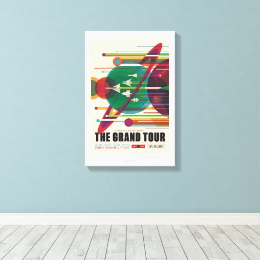 Sci-Fi Travel Ad, The Grand Tour Leinwanddruck (Insitu (Holzboden))