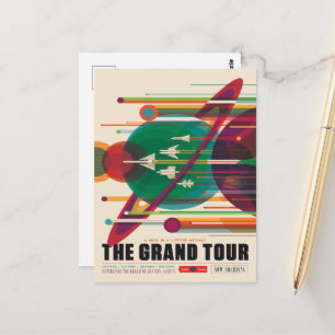 Sci-Fi Travel Ad, The Grand Tour Postkarte