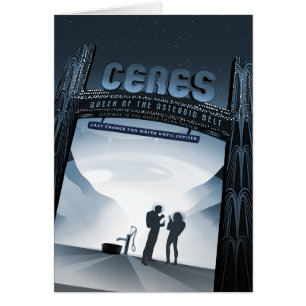Sci-Fi Travel Ad, Zwerg Planet Ceres