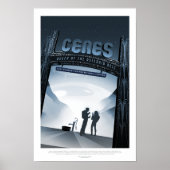 Sci-Fi Travel Ad, Zwerg Planet Ceres Poster (Vorne)
