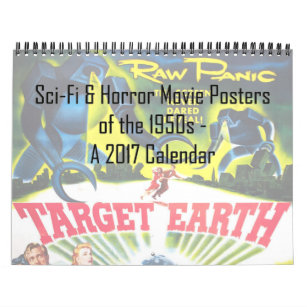Sci-FI u. Horror-Film-Plakate des Fünfzigerjahre Kalender
