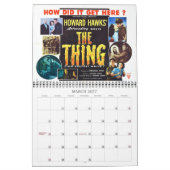 Sci-FI u. Horror-Film-Plakate des Fünfzigerjahre Kalender (Mär 2027)