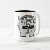 Sci-Five Kaffee-Tasse Zweifarbige Tasse (VorderseiteRechts)