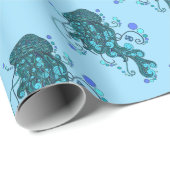 SCI - Quallen - Schnur-Käse-Vorfall - Tequilla Geschenkpapier (Rolleneckpunkt)