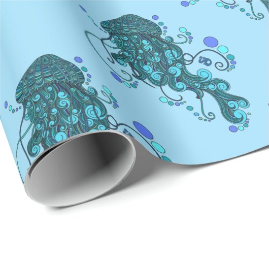 SCI - Quallen - Schnur-Käse-Vorfall - Tequilla Geschenkpapier (Rolleneckpunkt)