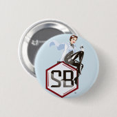 SciBabe Logo-Knopf Button (Vorne & Hinten)