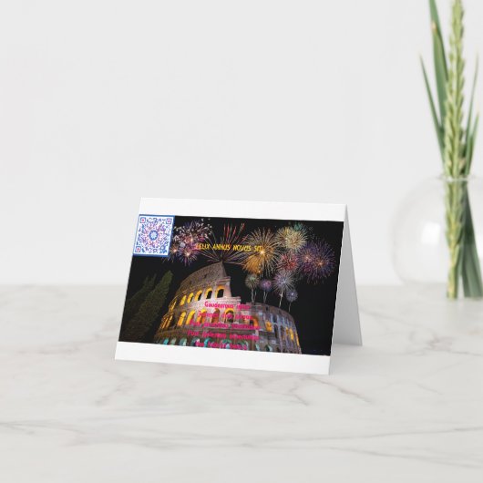 Scida ad Annum Novum Felicem Dankeskarte (Vorderseite)