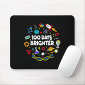 Science 100 Days Brighter Student Happy 100 Day Mousepad (Mit Mouse)