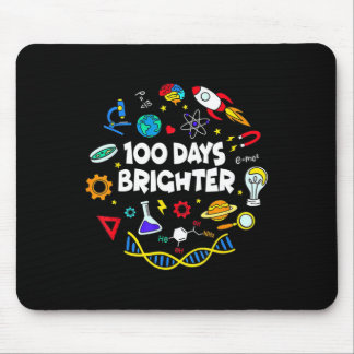 Science 100 Days Brighter Student Happy 100 Day Mousepad