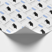 Science Abschluss Beaker Cap abgestufter Zylinder Geschenkpapier (Ecke)