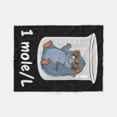 Science & Technology Funny Chemistry 1 Mole L Fleecedecke (Vorderseite (Horizontal))