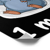 Science &amp; Technology Funny Chemistry 1 Mole L  Poster (Ecke)