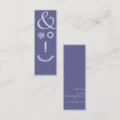 Science Ampersand Education Teacher Geek Face Mini Visitenkarte (Vorne/Hinten)