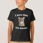 Science And Cats Funny Cats Scientists T-Shirt (Vorderseite)