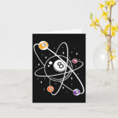 Science Atom Pool Lover 8 Billiard Karte (Gelbe Blume)
