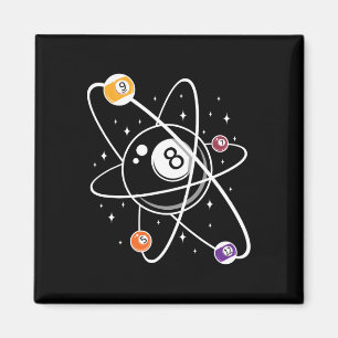 Science Atom Pool Lover 8 Billiard Magnet