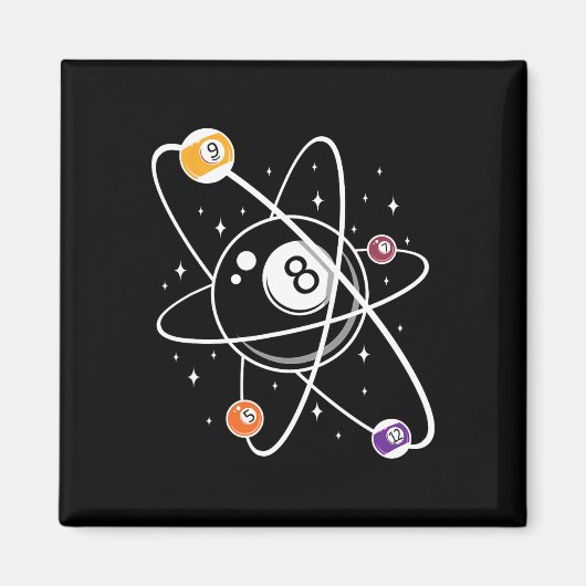 Science Atom Pool Lover 8 Billiard Magnet (Vorne)