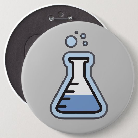 Science Beaker Button (Vorne & Hinten)