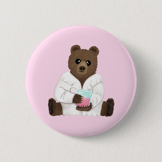 Science Bear Abzeichen Button (Vorderseite)