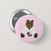 Science Bear Abzeichen Button (Vorne & Hinten)