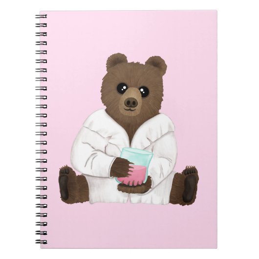 Science Bear Spiral Foto Notebook Notizblock (Vorderseite)