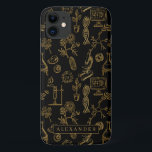 Science Biology Art Gold Muster Monogram Case-Mate iPhone Hülle<br><div class="desc">Das modische Monogramm-Design macht dieses Gehäuse zum perfekten Zubehör. Mit dem goldenen Biologiemuster und dem Monogramm. Fügen Sie diesem Design Ihre benutzerdefinierte Formulierung hinzu, indem Sie die Felder "Diese Designvorlage bearbeiten" auf der rechten Seite des Elements verwenden, oder klicken Sie auf die blaue Schaltfläche "Anpassen", um den Text anzuordnen, die...</div>