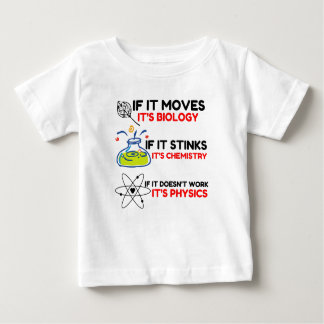 SCIENCE BIOLOGY CHEMISTRY PHYSICS BABY T-SHIRT