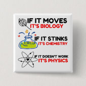 SCIENCE BIOLOGY CHEMISTRY PHYSICS BUTTON (Vorderseite)