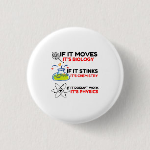 SCIENCE BIOLOGY CHEMISTRY PHYSICS BUTTON