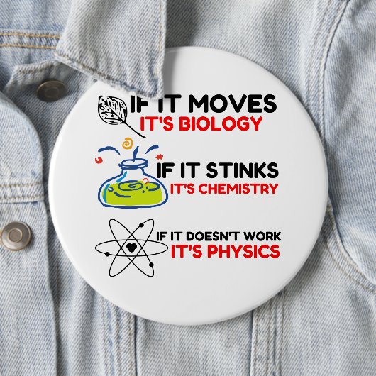 SCIENCE BIOLOGY CHEMISTRY PHYSICS BUTTON (Beispiel)