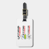 SCIENCE BIOLOGY CHEMISTRY PHYSICS GEPÄCKANHÄNGER (Vorderseite vertikal)