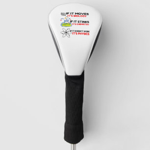 SCIENCE BIOLOGY CHEMISTRY PHYSICS GOLF HEADCOVER
