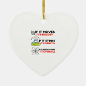 SCIENCE BIOLOGY CHEMISTRY PHYSICS KERAMIK ORNAMENT (Vorne)