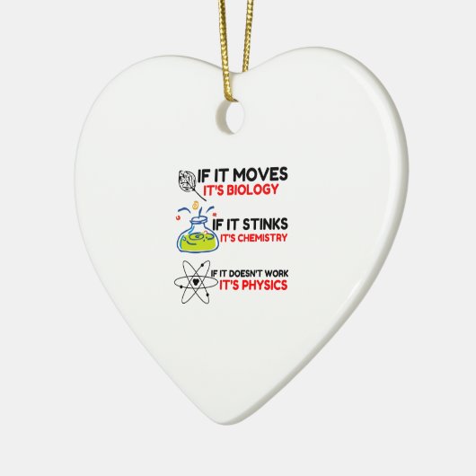 SCIENCE BIOLOGY CHEMISTRY PHYSICS KERAMIK ORNAMENT (Links)