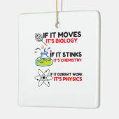 SCIENCE BIOLOGY CHEMISTRY PHYSICS KERAMIKORNAMENT (Links)