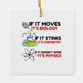 SCIENCE BIOLOGY CHEMISTRY PHYSICS KERAMIKORNAMENT (Vorderseite)