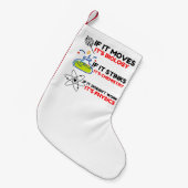 SCIENCE BIOLOGY CHEMISTRY PHYSICS KLEINER WEIHNACHTSSTRUMPF (Vorderansicht (hängend))