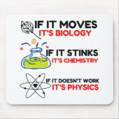 SCIENCE BIOLOGY CHEMISTRY PHYSICS MOUSEPAD (Vorne)