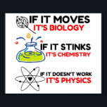 SCIENCE BIOLOGY CHEMISTRY PHYSICS POSTER<br><div class="desc">Chemie,  Geschenk,  Biologie,  Student,  Ideenreichtum,  Physiker,  Zitat,  Lehrer,  Geek,  Physik,  Nerd,  Sprichwort,  lustig</div>