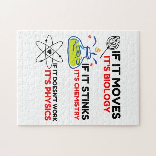 SCIENCE BIOLOGY CHEMISTRY PHYSICS PUZZLE (Horizontal)