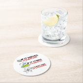 Science BIOLOGY CHEMISTRY PHYSICS Runder Pappuntersetzer (Vor Ort)