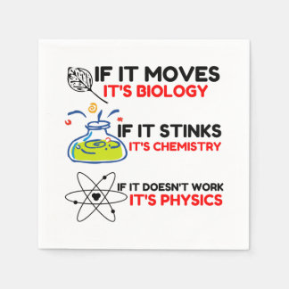 Science BIOLOGY CHEMISTRY PHYSICS Serviette